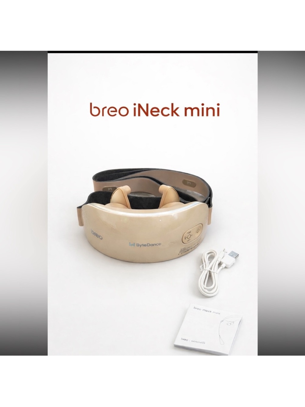 breo iNeck Mini Neck Massager - Beige